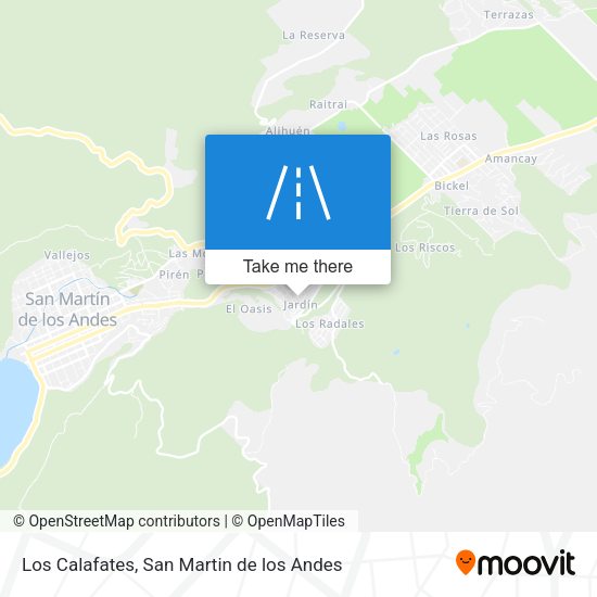 Los Calafates map