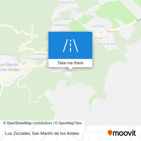 Los Zorzales map