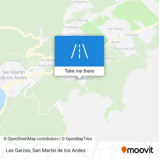 Las Garzas map