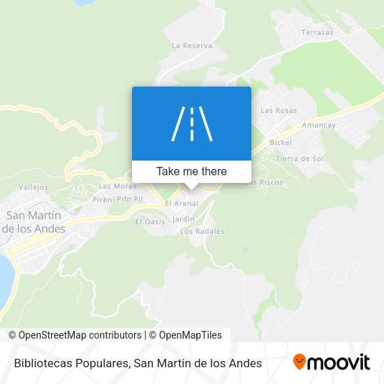 Bibliotecas Populares map