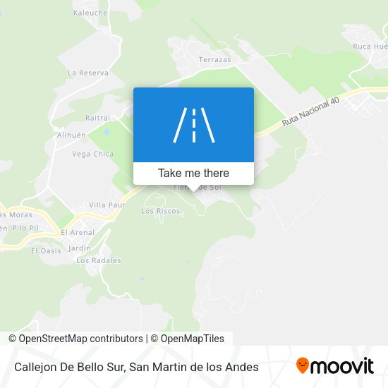Mapa de Callejon De Bello Sur