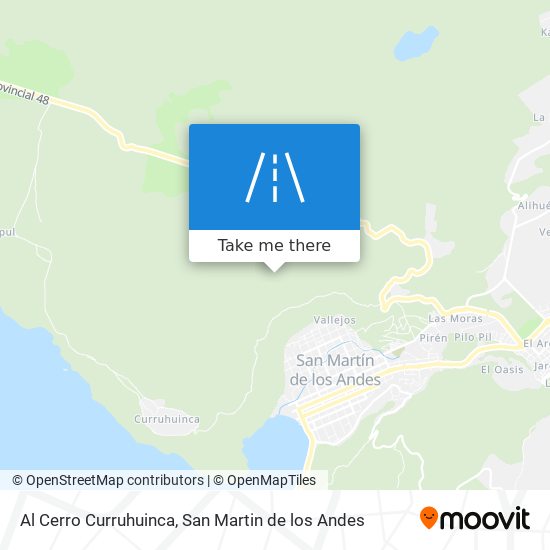 Al Cerro Curruhuinca map