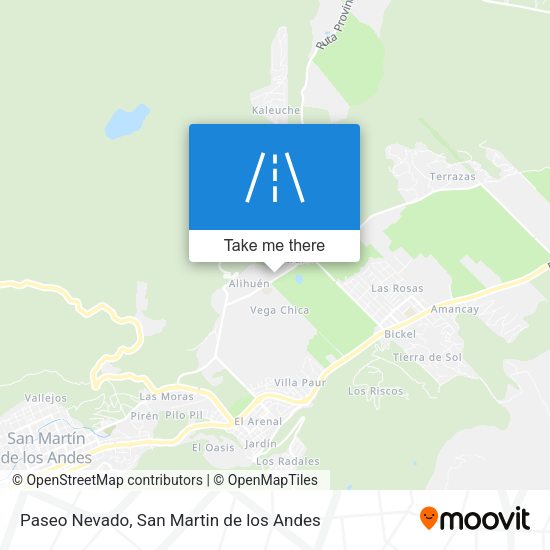 Mapa de Paseo Nevado