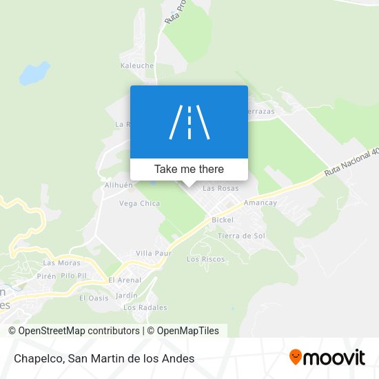 Chapelco map