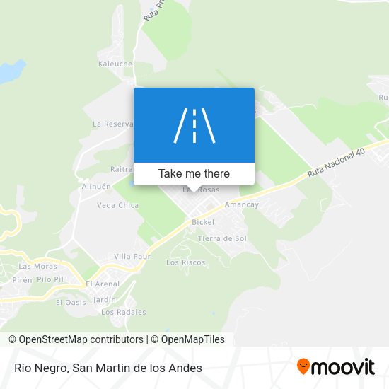 Río Negro map