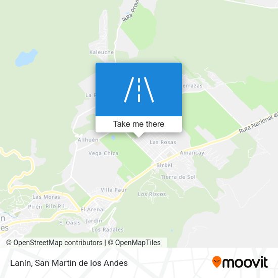 Lanín map