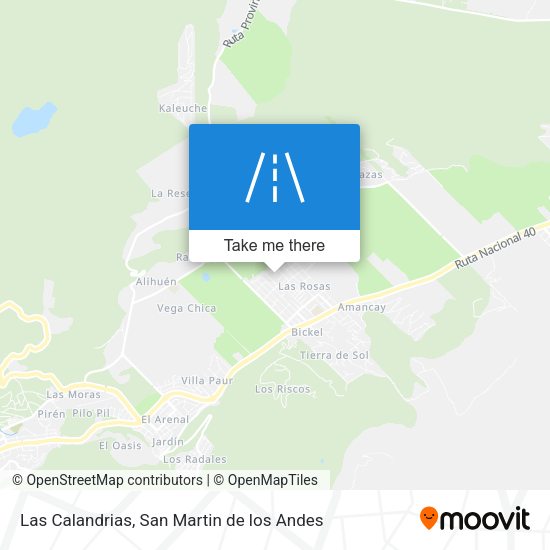 Las Calandrias map