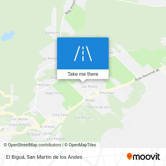 El Biguá map