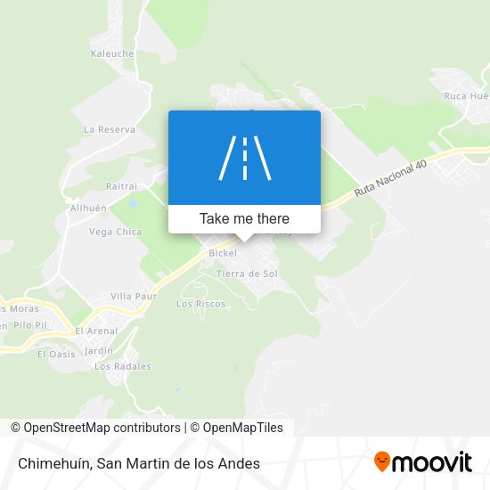 Mapa de Chimehuín