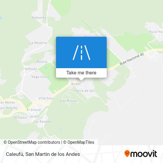 Caleufú map