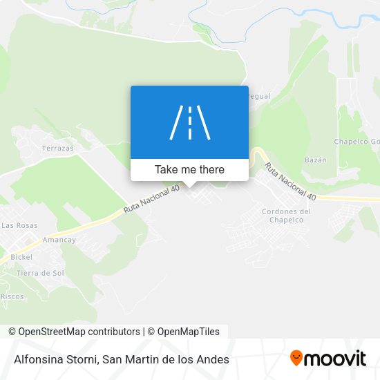 Mapa de Alfonsina Storni