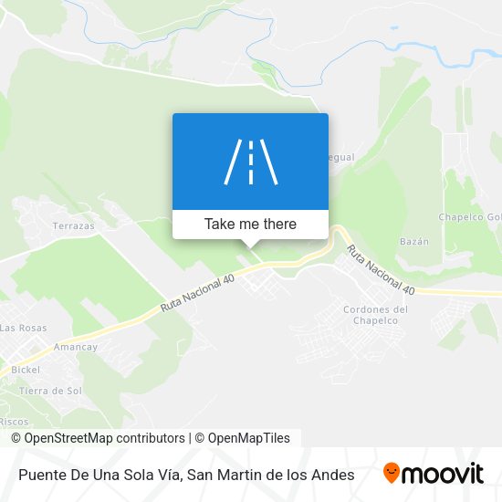 Mapa de Puente De Una Sola Vía