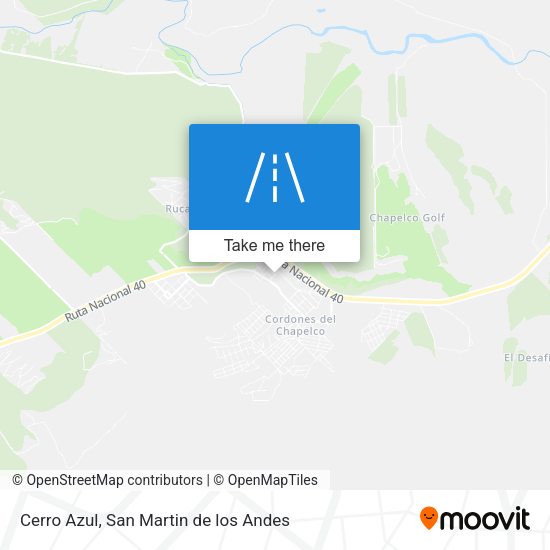 Cerro Azul map
