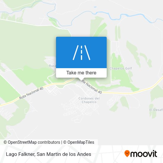 Mapa de Lago Falkner