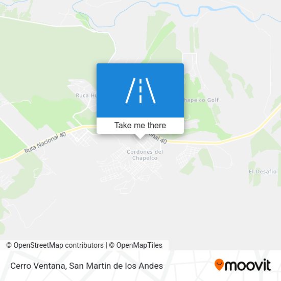 Mapa de Cerro Ventana