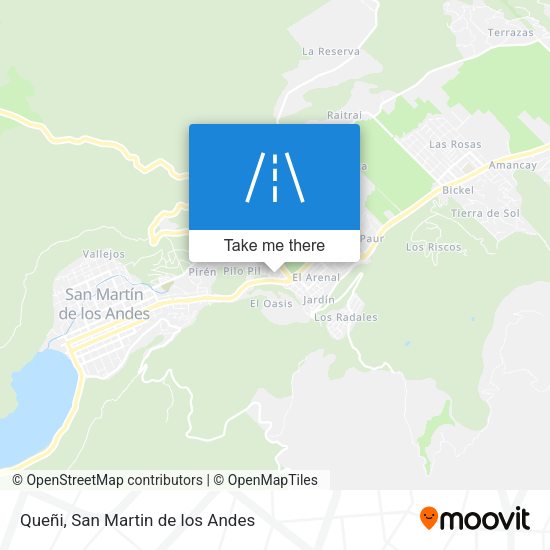 Queñi map