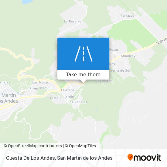 Cuesta De Los Andes map