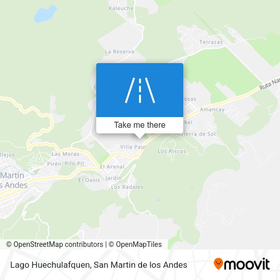 Lago Huechulafquen map