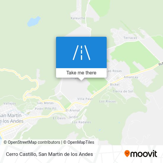 Mapa de Cerro Castillo