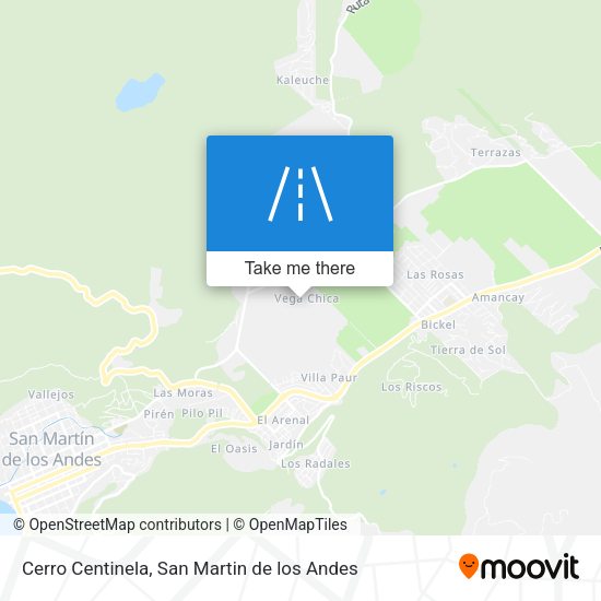 Cerro Centinela map