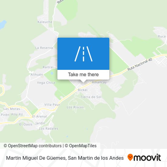 Martín Miguel De Güemes map