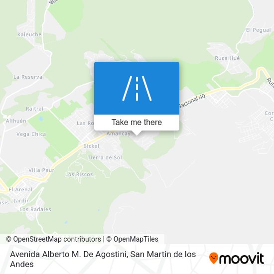 Avenida Alberto M. De Agostini map