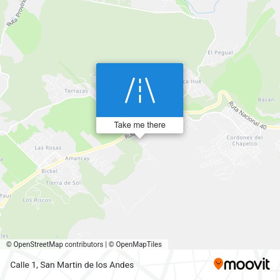 Calle 1 map