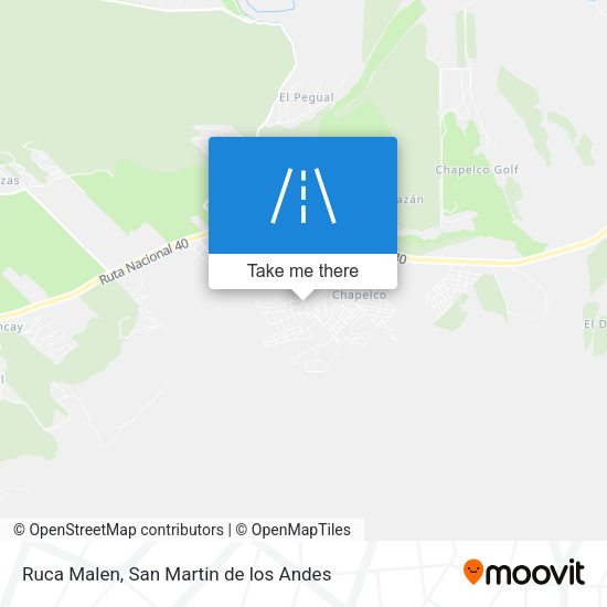 Ruca Malen map