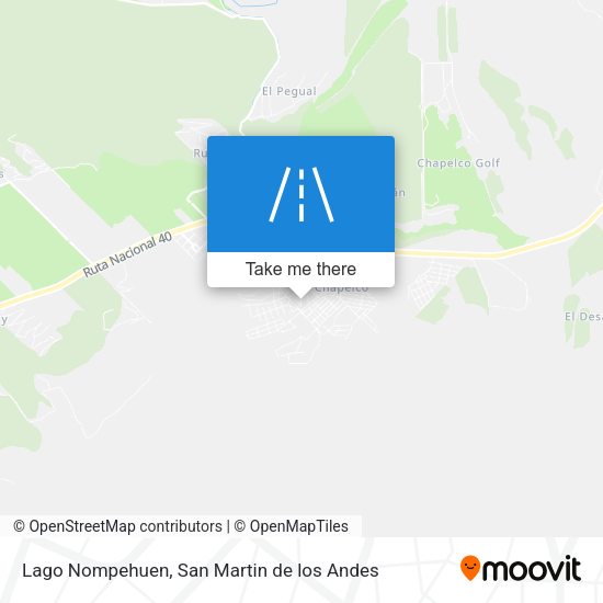Lago Nompehuen map