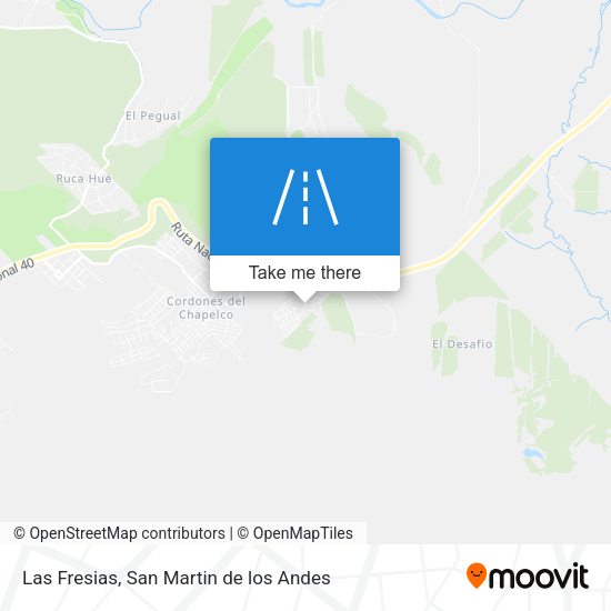Las Fresias map