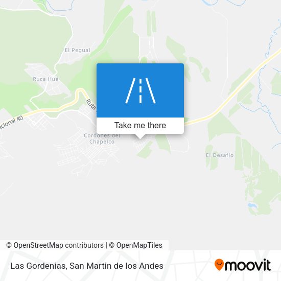 Las Gordenias map