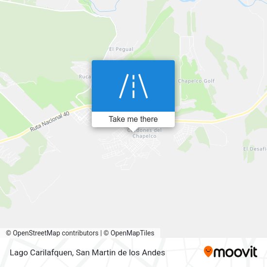 Lago Carilafquen map