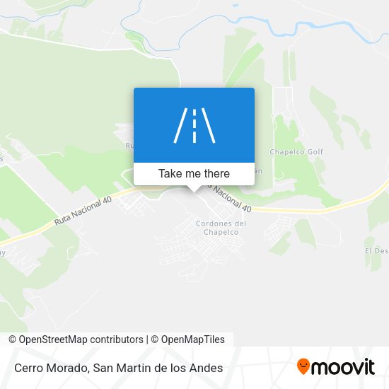 Cerro Morado map