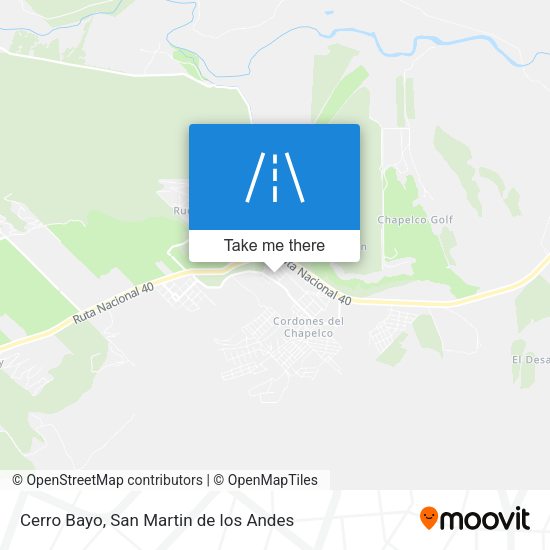 Cerro Bayo map