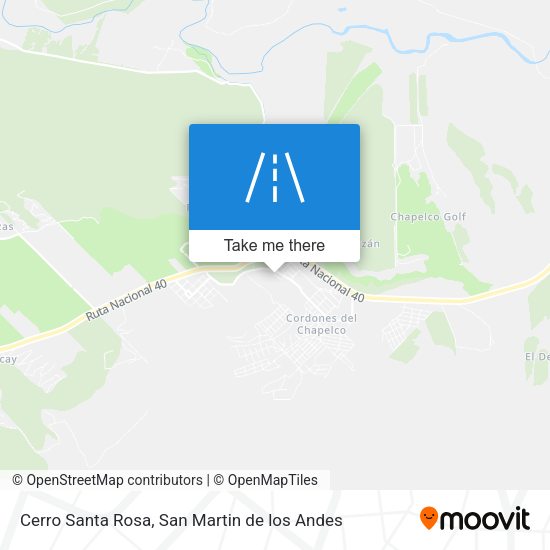 Cerro Santa Rosa map