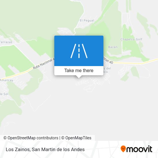 Los Zainos map