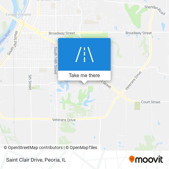 Saint Clair Drive map