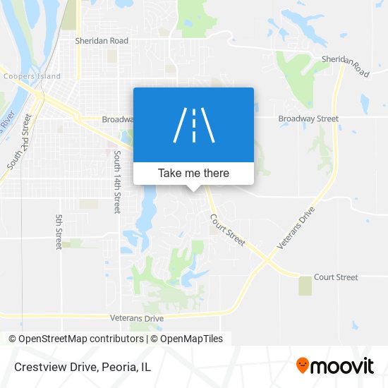 Crestview Drive map