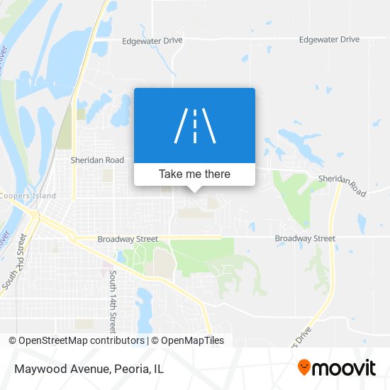 Maywood Avenue map