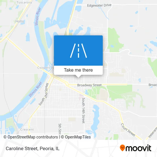 Caroline Street map
