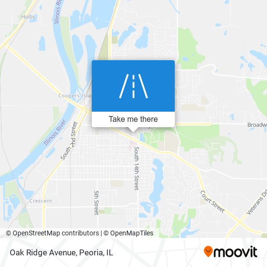 Mapa de Oak Ridge Avenue