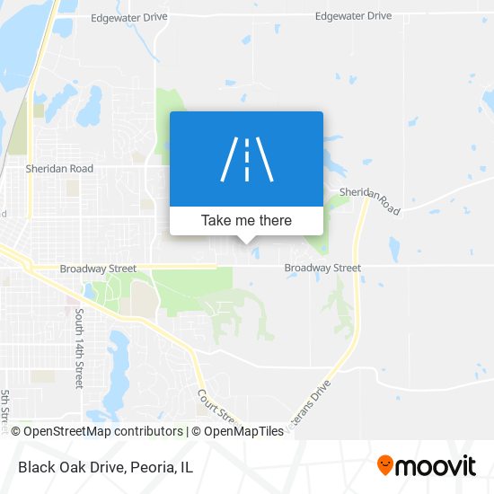 Black Oak Drive map