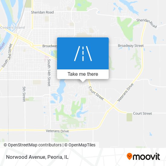 Mapa de Norwood Avenue