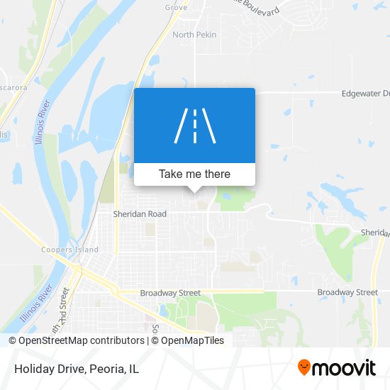 Holiday Drive map