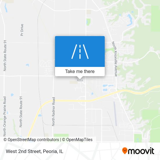 Mapa de West 2nd Street