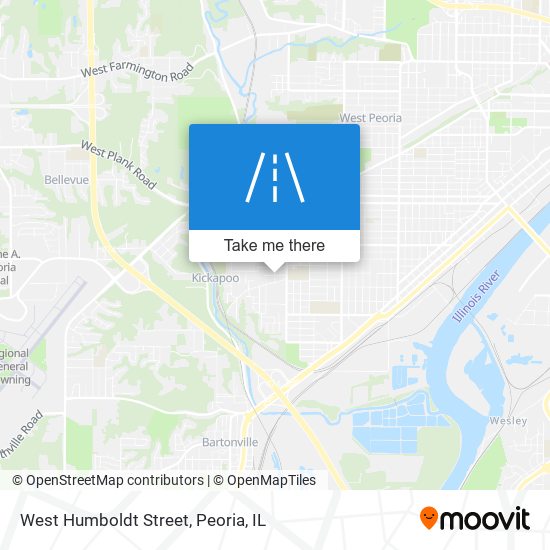 West Humboldt Street map