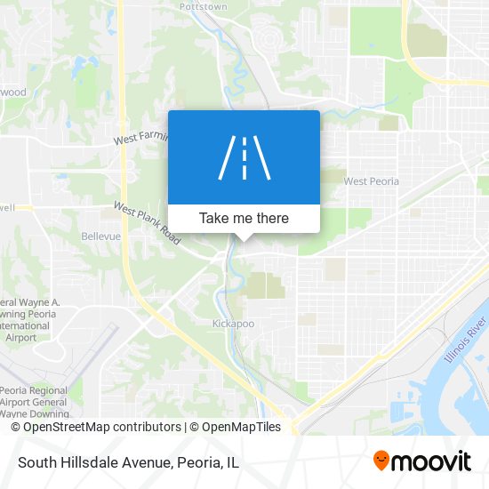 Mapa de South Hillsdale Avenue