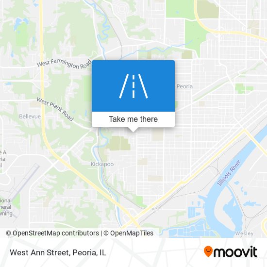 West Ann Street map