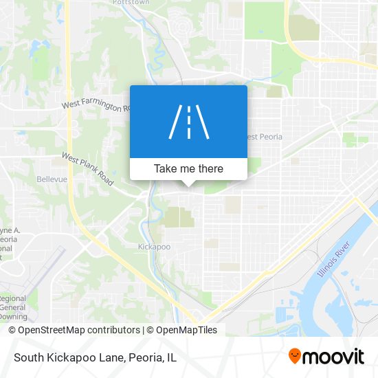 Mapa de South Kickapoo Lane