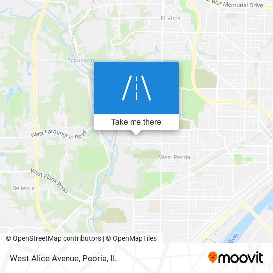 Mapa de West Alice Avenue